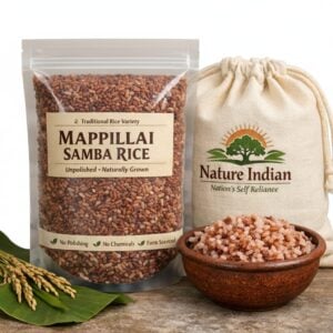 mappillai samba rice (red rice)