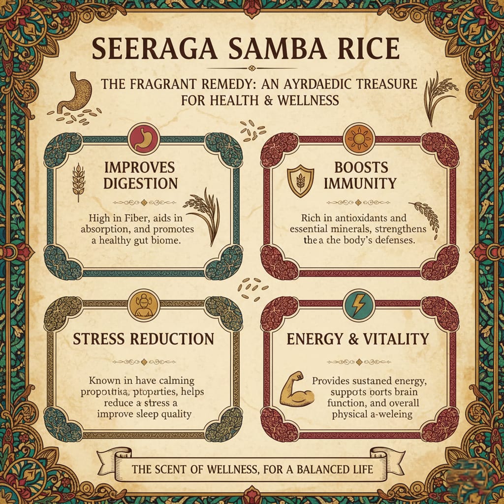 sga a1 Original Organic Seeraga Samba Rice – The Aromatic Soul of South India-1Kg - Image 2