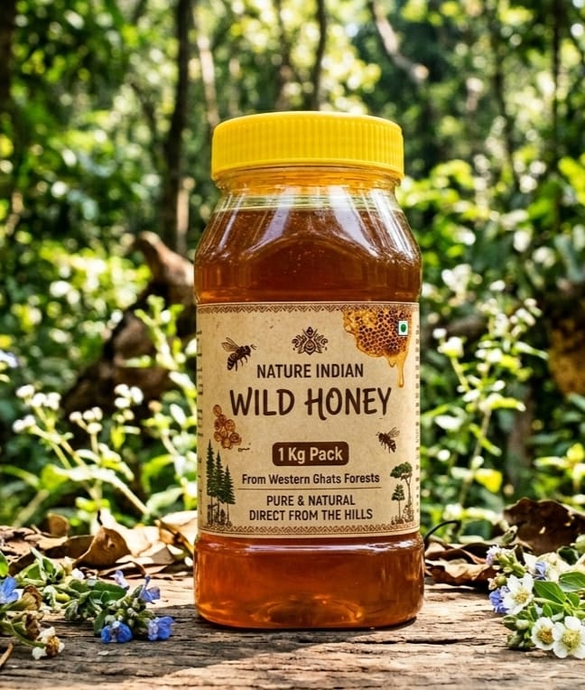 nature indian pure wild honey (1kg pack) – raw & natural forest honey from western ghats nature indian pure wild honey (1kg pack) – raw & natural forest honey from western ghats