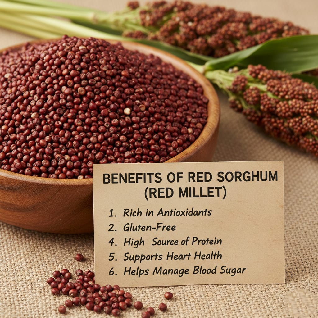 red sorghum (sivappu cholam) high protein & gluten free 1 kg red sorghum (sivappu cholam) high protein & gluten free 1 kg
