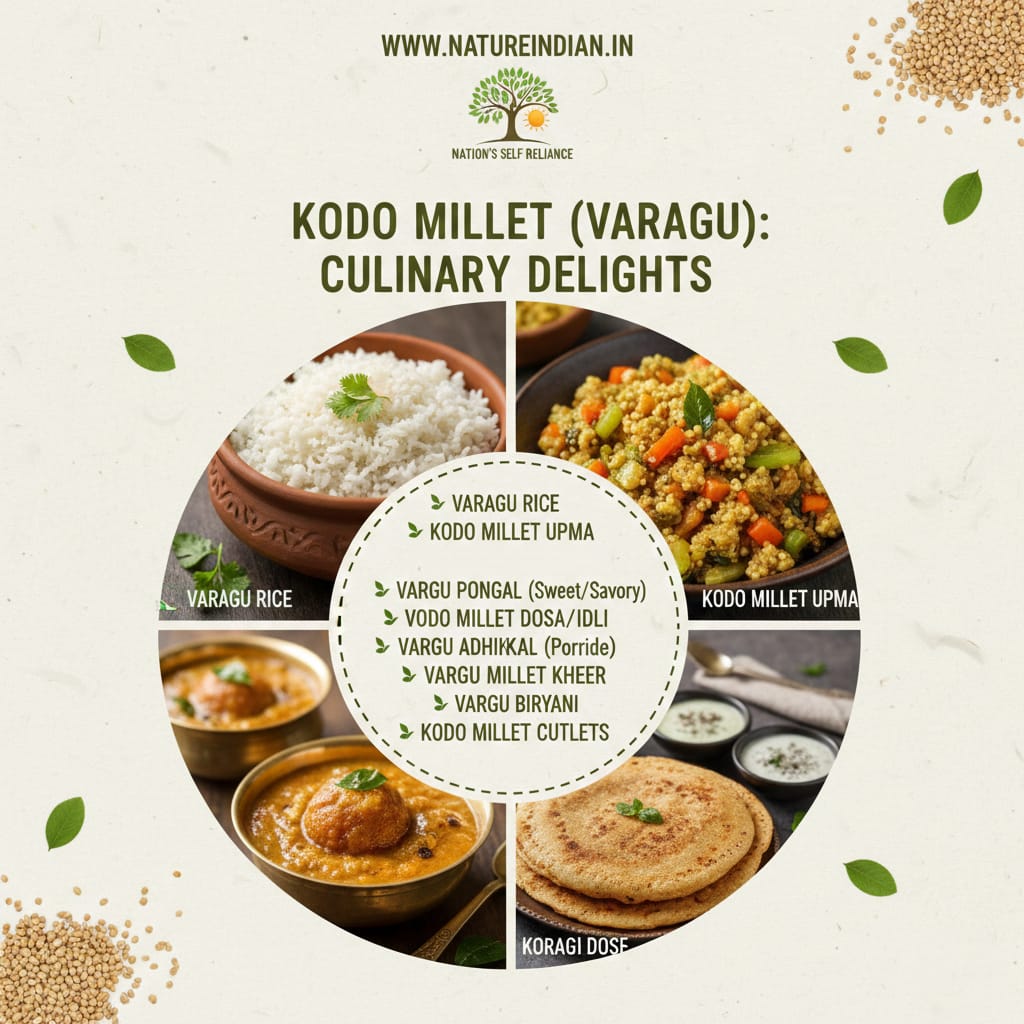 nature indian organic varagu (kodo millet) 1kg | high antioxidant & diabetic friendly ancient grain nature indian organic varagu (kodo millet) 1kg | high antioxidant & diabetic friendly ancient grain
