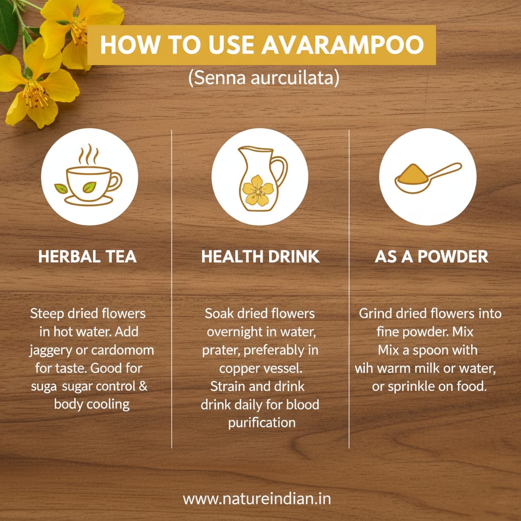 nature indian pure dried avarampoo (senna auriculata) 100g | natural herbal tea & skin nature indian pure dried avarampoo (senna auriculata) 100g | natural herbal tea & skin