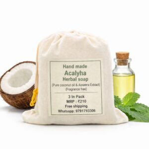 handmade original acalypha herbal soap / 3 in pack
