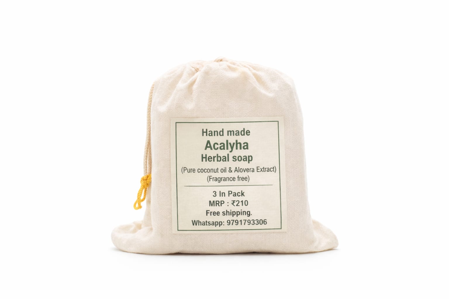 handmade original acalypha herbal soap / 3 in pack handmade original acalypha herbal soap / 3 in pack