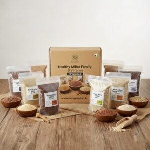 healthy millet family: 9 varieties (9 kg pack 1 kg x 9)
