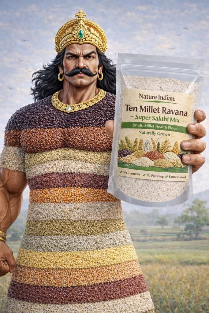 Ten Millet Ravana Super Sakthi Mix | 10 சிறுதானிய சத்து மாவு | Multi Millet Health Mix... ten millet ravana super sakthi mix in 1kg pack
