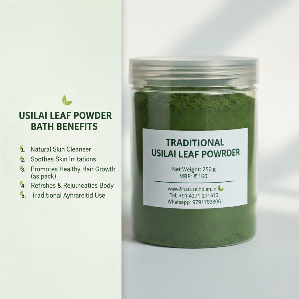 natural usilai leaf ( arappu ) bath powder natural usilai leaf ( arappu ) bath powder