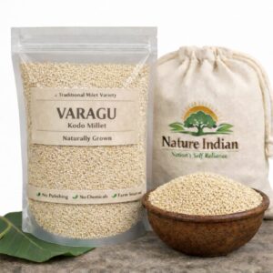 nature indian organic varagu (kodo millet) 1kg | high antioxidant & diabetic friendly ancient grain