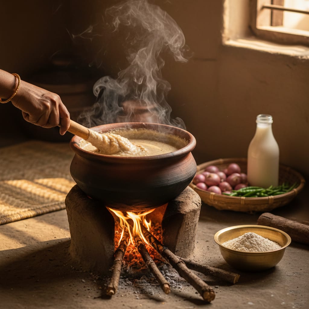 கோடைக்காலத்தில் உங்கள் உடலுக்கு ஒரு இயற்கை 'ஏசி' - கம்மங்கூழ்!… kambu cool 2